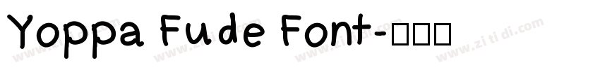 Yoppa Fude Font字体转换